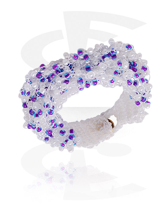 Bracelets, Bracelet avec perles en verre, Verre synthétique