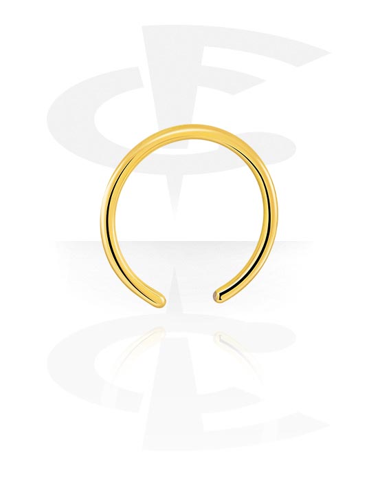 Kugeln, Stäbe & mehr, Ball Closure Ring (Chirurgenstahl, gold, glänzend), Vergoldeter Chirurgenstahl 316L