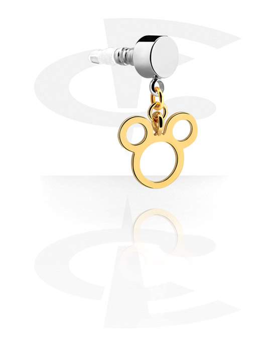 Mobilaccessories, Earphone Plug Charm, Gold Plated