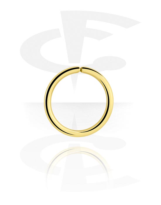 Piercing Ringe, Continuous Ring (Chirurgenstahl, gold, glänzend), Vergoldeter Chirurgenstahl 316L