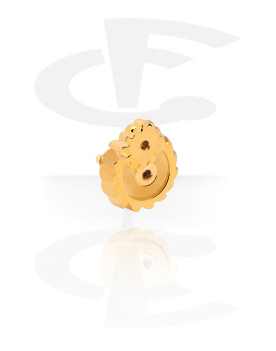 Balls, Pins & More, Attachment for Internally Threaded Pins, Gold Plated