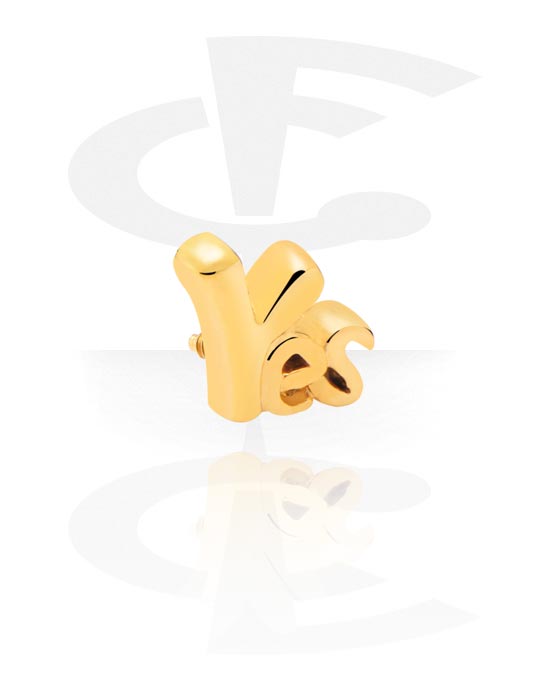 Kuler og staver ++, Attachment for Internally Threaded Pins, Gold Plated