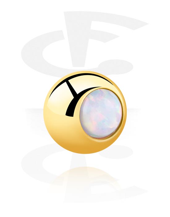 Ball for threaded pins (surgical steel, gold, shiny finish) with