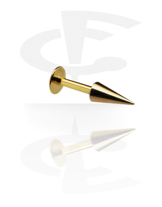 Labrety, Micro Labret with Long Cone, Gold Plated