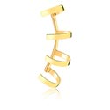 Faux piercings, Ear cuff, Acier chirugical 316L ,  Plaqué or