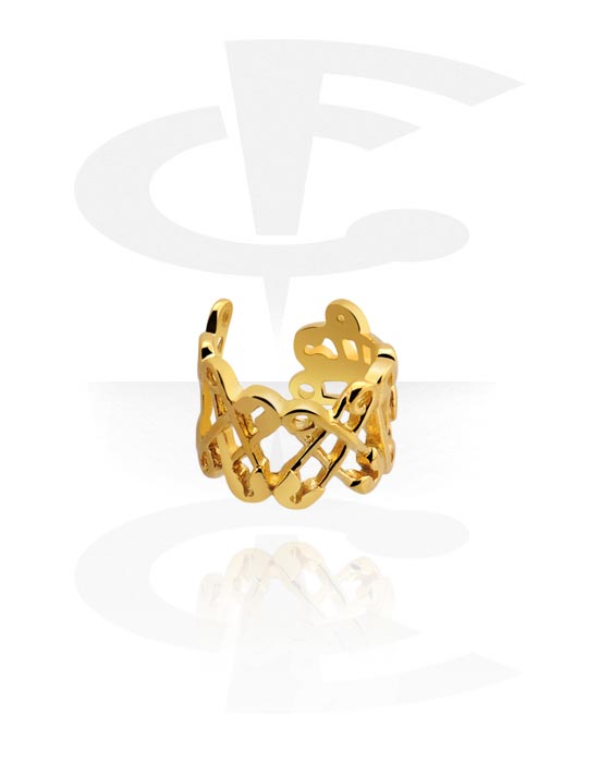 Falošné pírsingové šperky, Ear Cuff, Gold-Plated