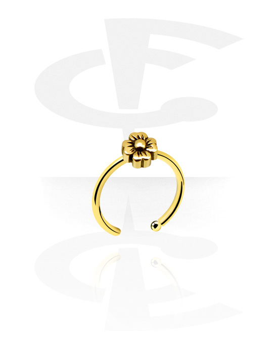 Kolczyki do nosa, Nose Ring, Gold-Plated Surgical Steel