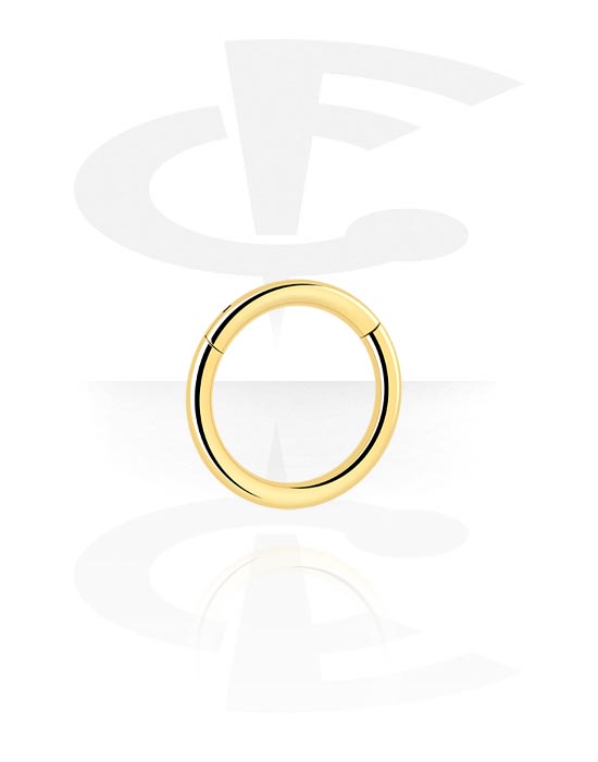 Piercing Ringe, Piercing-Klicker (Titan, gold, glänzend), Titan