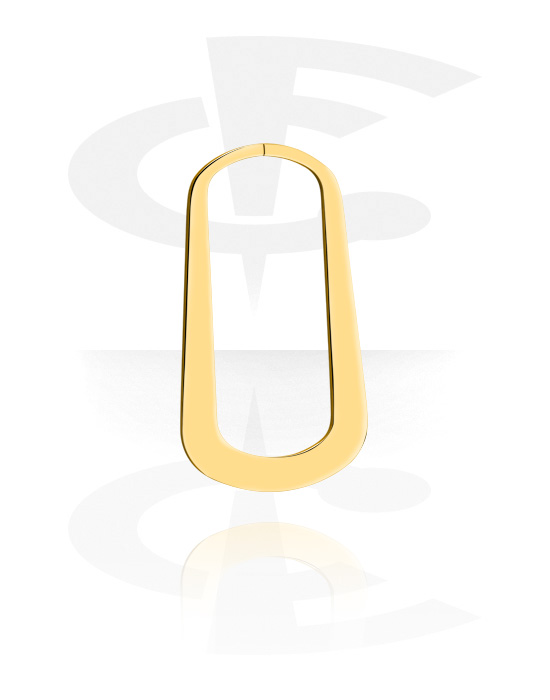 Creole für Tunnel und Tubes (Vergoldeter Chirurgenstahl) Weltgrößter