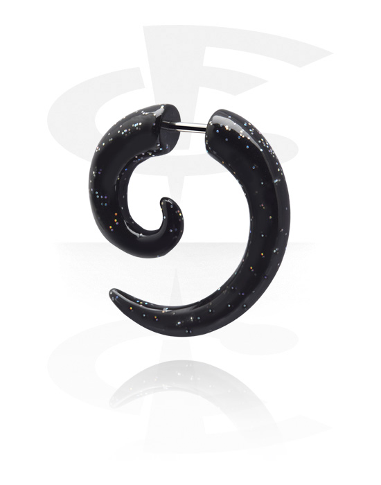 Lažni piercing nakit, Lažna spirala s šljokicama, Akril