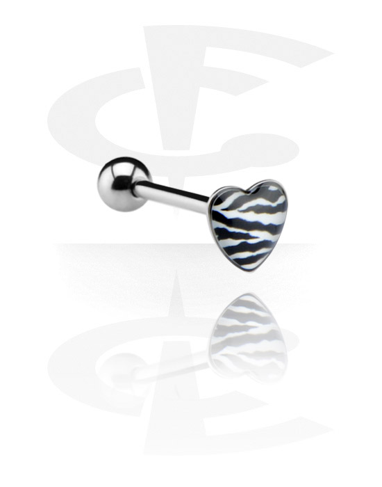 Barres, Heart Picture Barbell, Acier chirurgical 316L