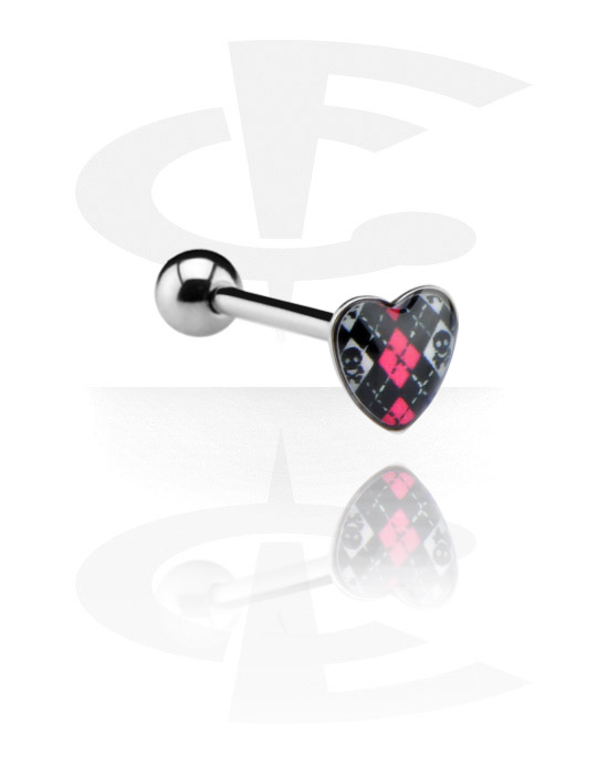 Činky, Heart Picture Barbell, Surgical Steel 316L
