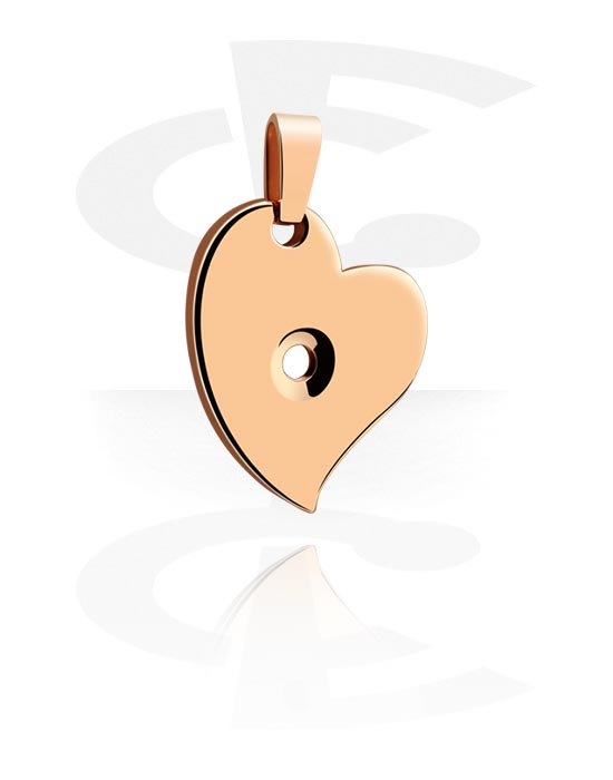 Pendants, Pendant, Rose Gold Plated Surgical Steel 316L