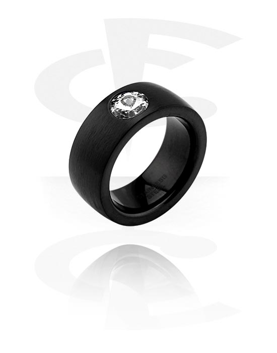 Ringe, Black Ring, Surgical Steel 316L