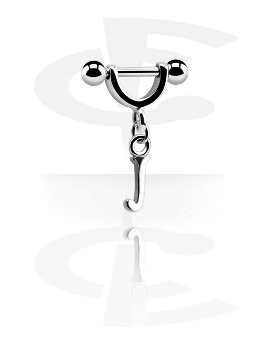 Helix & Tragus, Helix piercing s privjeskom, Kirurški čelik 316L, Obloženi mesing