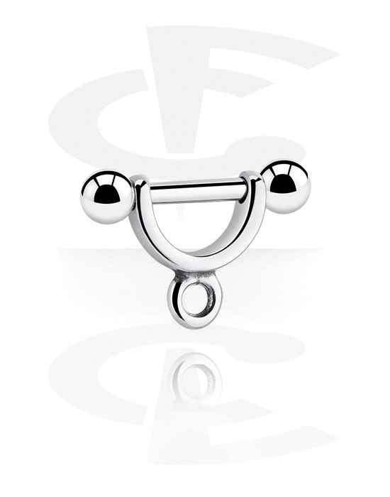 Boules, barres & plus, Piercing hélix avec anneau pour accessoires, Acier chirurgical 316L