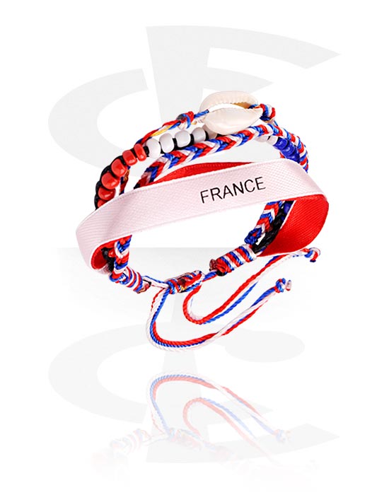 Bransolety, Bracelet "France", Nylon