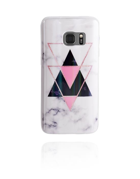 Phone cases, Mobile Case with geometric design and Popsocket, Thermoplastic