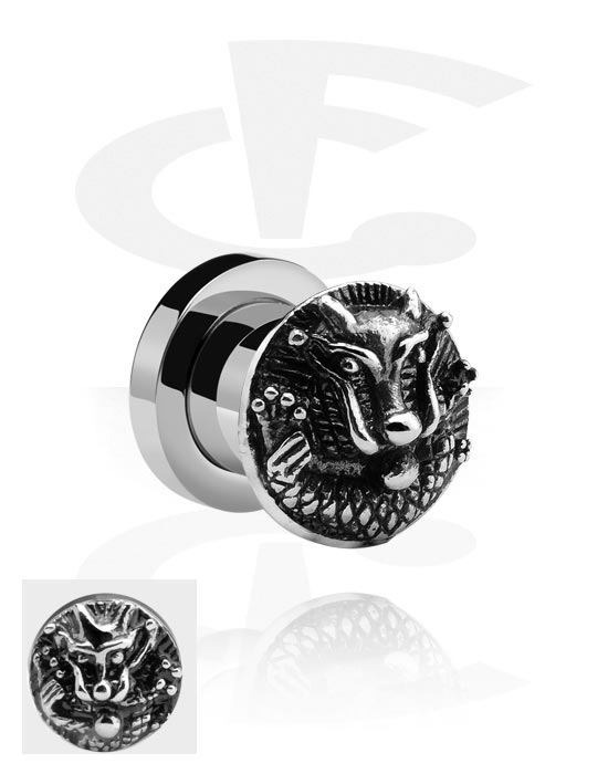 Tunnels & Plugs, Tunnel met 3D-design, Chirurgisch staal 316L