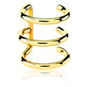 Faux piercings, Ear cuff, Acier chirugical 316L ,  Plaqué or
