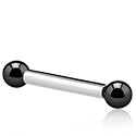 Barbells, Internally Threaded Barbell with balls, Surgical Steel 316L