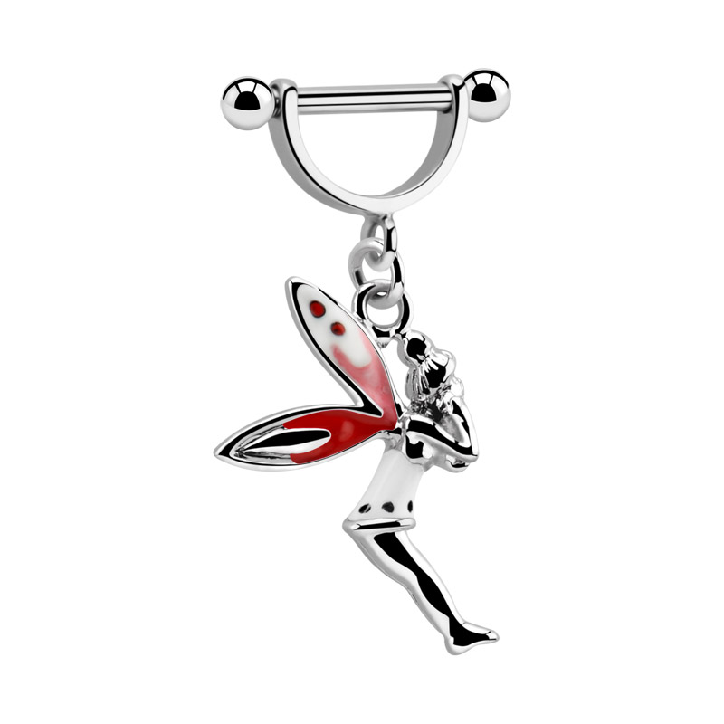 Piercing intime avec Pendentif Acier chirurgical 316L/Laiton plaqué Barres