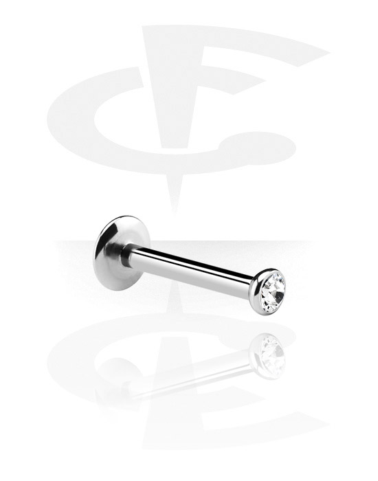 Labreti, Internally Threaded Micro Labret with Jewelled Ball, Surgical Steel 316L