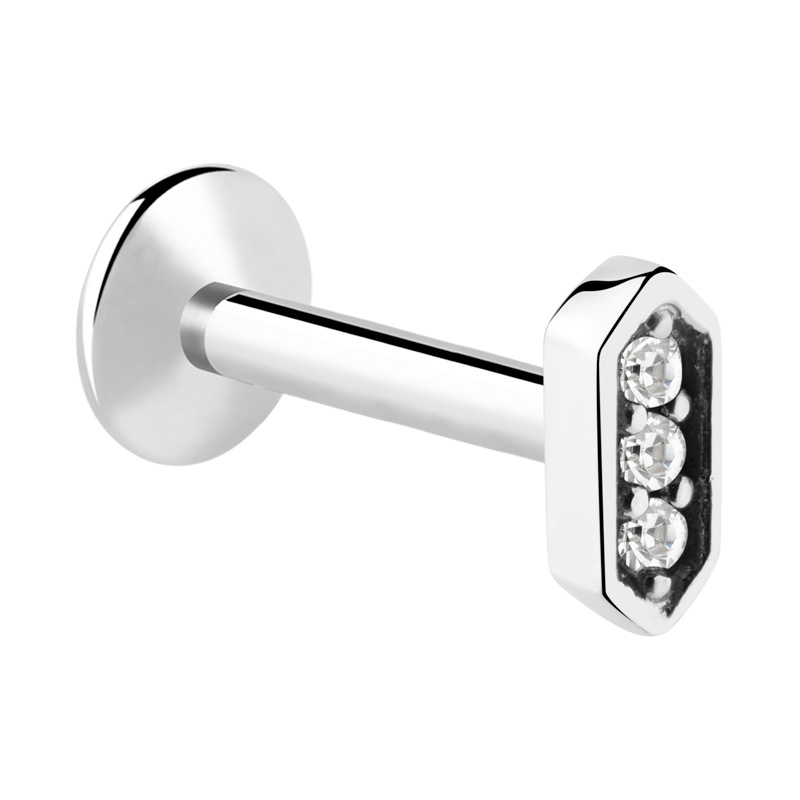 Labret à filetage interne Acier chirurgical 316L Labrets