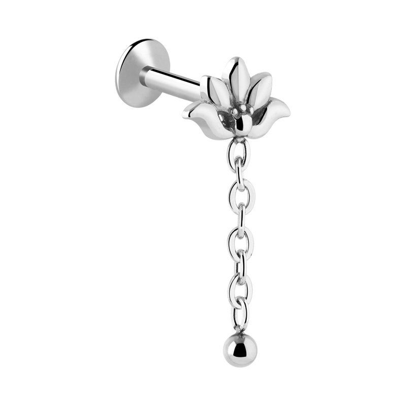 Labret à filetage interne Acier chirurgical 316L Labrets