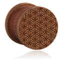 Alagutak és dugók, Ribbed plug (wood) val vel laser engraving 