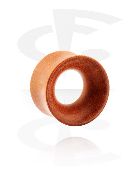 Tunnels & Plugs, Double Flared Plug, Hout