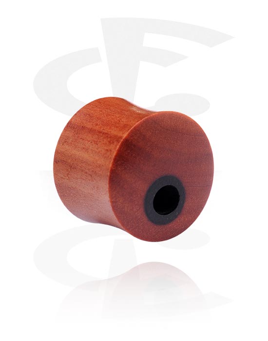 Tunnels & Plugs, Double Flared Plug, Hout