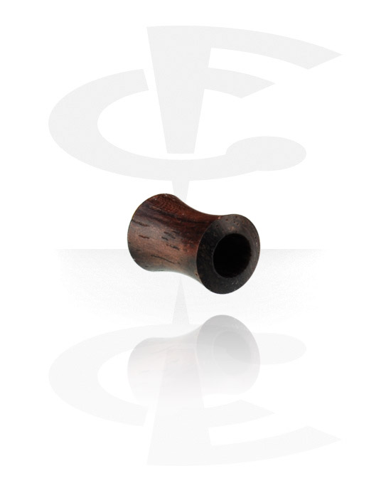 Tunnel & Plug, Double flared tunnel, Black Rosewood