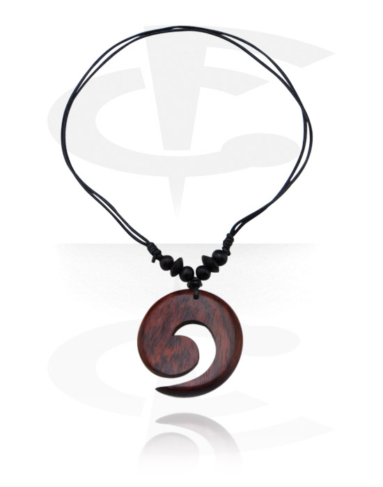Halskjeder, Necklace with Pendant, Wood