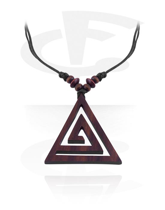 Ogrlice, Modna ogrlica s/z wood pendant, Bombaž, Tamarindov les