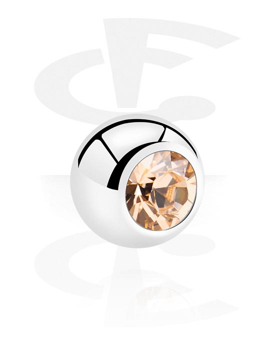 Kugler, stave m.m., Jeweled Micro Ball, Kirurgisk stål 316L