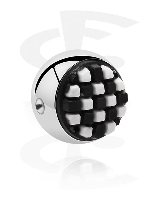 Boules, barres & plus, Boule pour Ball Closure Ring avec accessoire en silicone, Acier chirurgical 316L