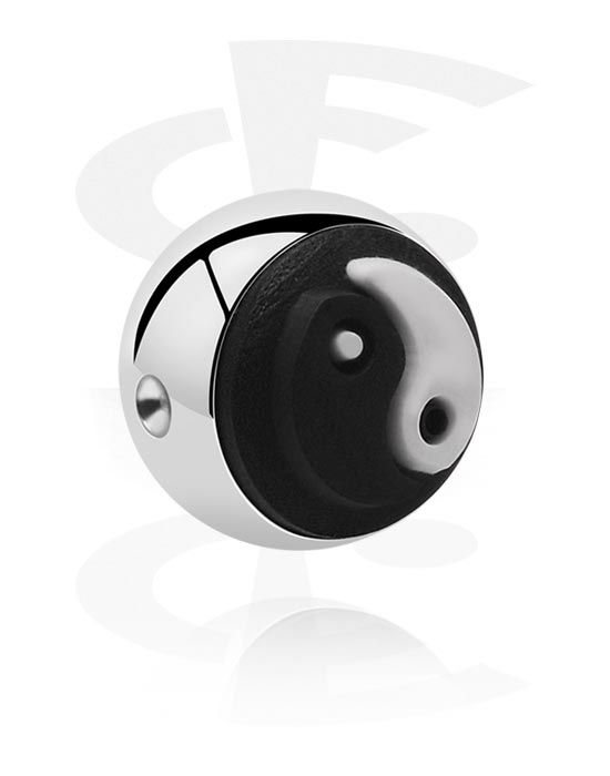 Bolas, barras & más, Bola para ball closure ring con accesorio de silicona, Acero quirúrgico 316L