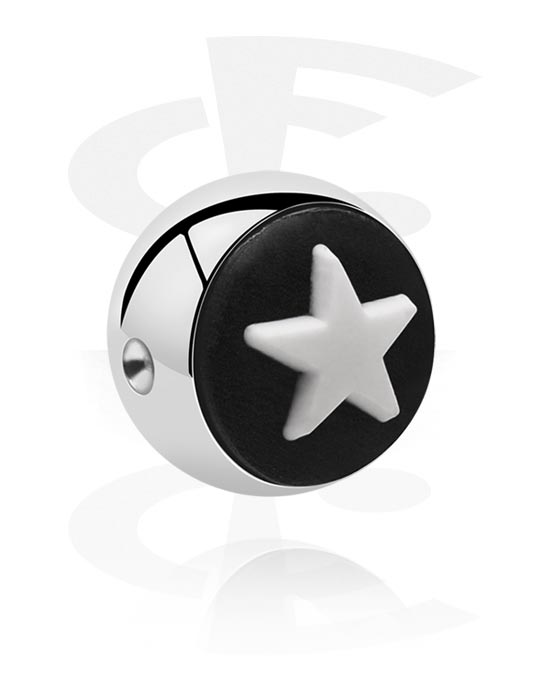 Boules, barres & plus, Boule pour Ball Closure Ring avec accessoire en silicone, Acier chirurgical 316L