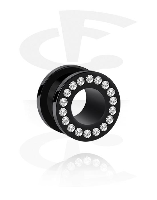 Jewelled Flesh Tunnel (Acrylic) Crazy Factory online piercing shop