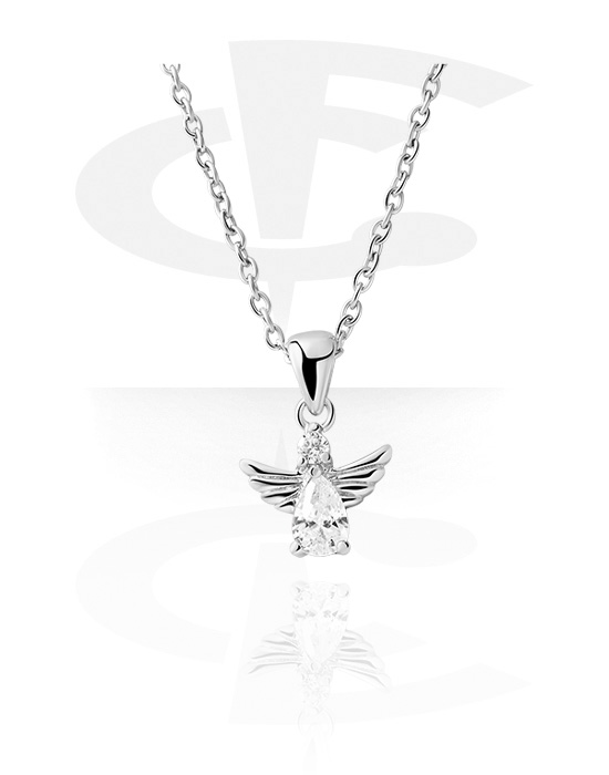 Collana Bambini Argento Ciondolo Angelo Custode Regolabile