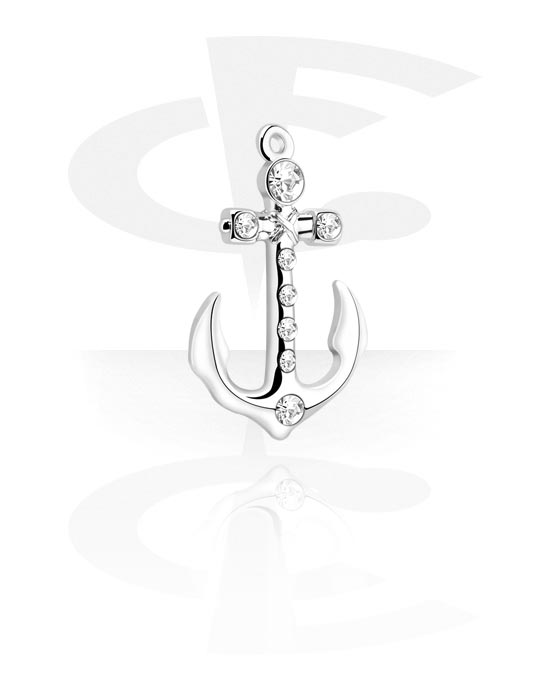 Balls, Pins & More, Charm (plated brass) with anchor design