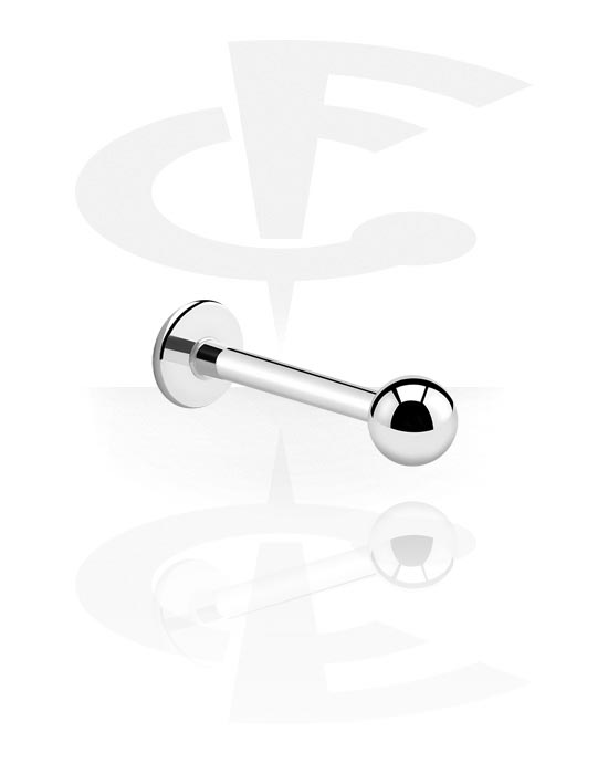 Labrety, Labret (surgical steel, silver, shiny finish), Stal chirurgiczna 316L