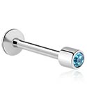 Labreti, Labret s/z Kristalni kamen, Kirurško jeklo 316L
