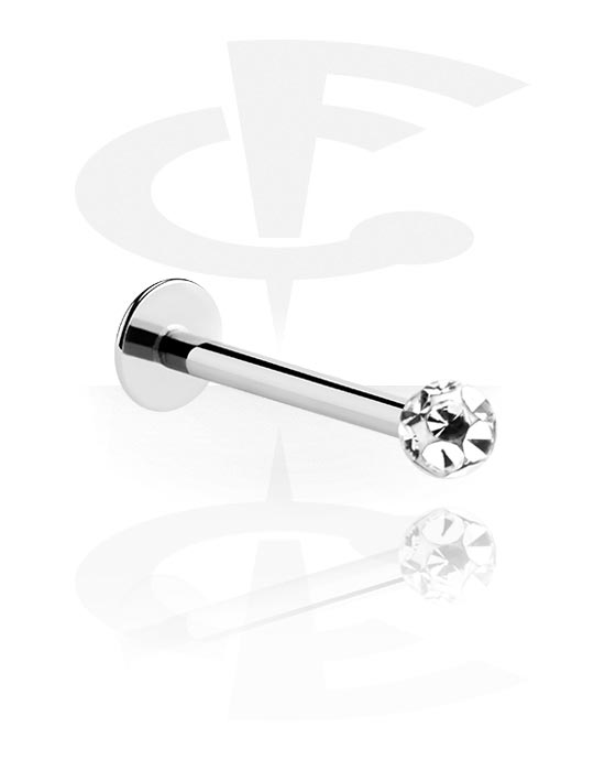Piercing Nombril Hamsa En Acier Chirurgical Plaqué Or 14 Carats Avec Zircons - Main De Fatma Brillante - Tige 1.6mm