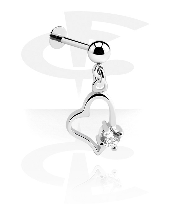 Labretit, Labret (surgical steel, silver, shiny finish)