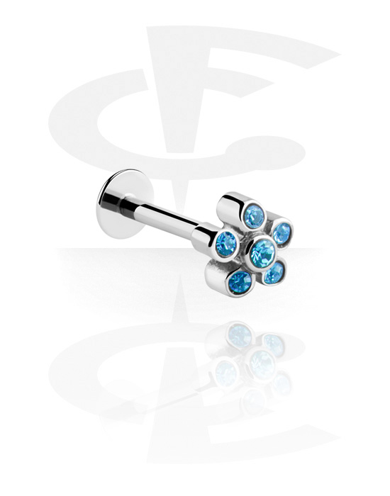 Labret, Labret (surgical steel, silver, shiny finish)