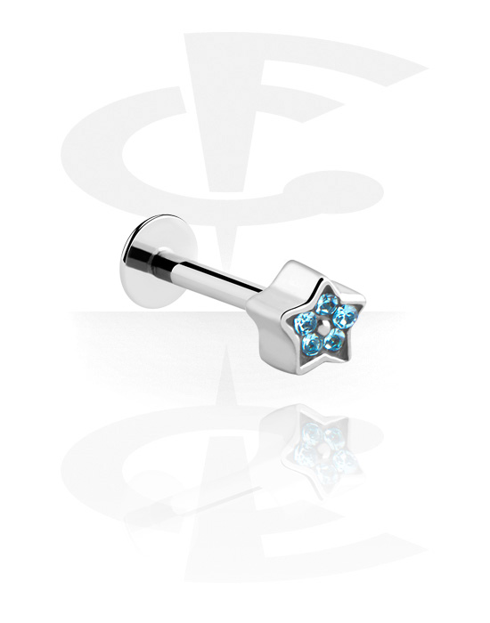 Labrets, Labret (surgical steel, silver, shiny finish)