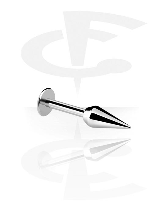 Labret, Labret (surgical steel, silver, shiny finish)