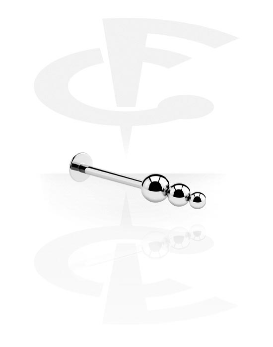 Labretit, Labret (surgical steel, silver, shiny finish)